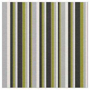 Tela Líneas de color verde, negro, beige y gris oscuro