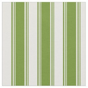Tela Líneas de color verde y blanco