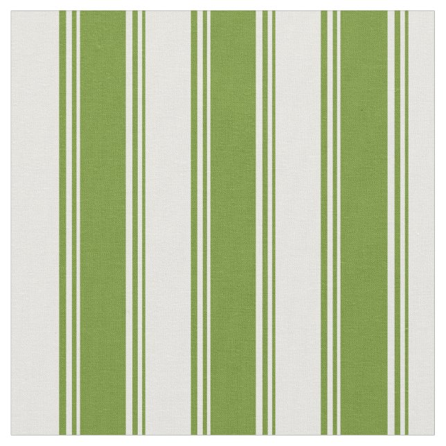 Tela Líneas de color verde y blanco (De cerca)