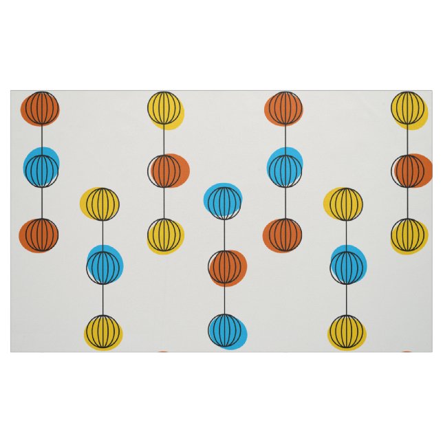 Tela Líneas de globo grandes ("Cuarto gordo" (fat quarter))