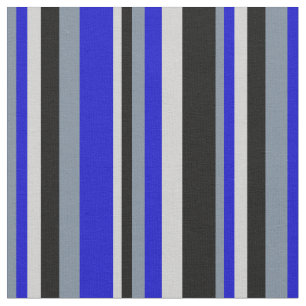 Tela Líneas de gris, azul, gris claro y negro