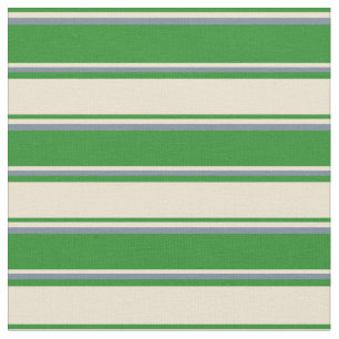 Tela Líneas de gris de pizarra verde, beige y claro