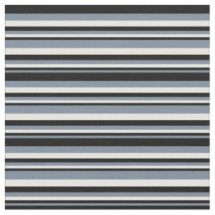Tela Líneas de gris pizarra ligera, negro y blanco