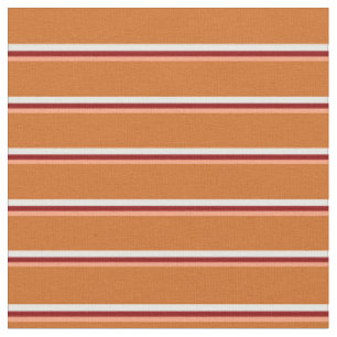 Tela Líneas de salmón claro, rojo oscuro, blanco y choc