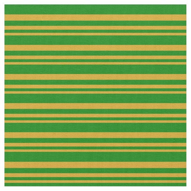 Tela Líneas doradas y verdes (De cerca)