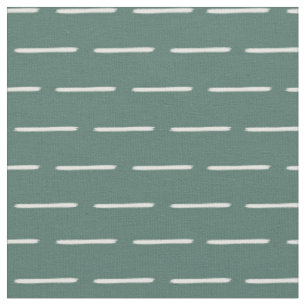 Tela Líneas Marfil Minimalistas sobre Turquesa Gris Osc