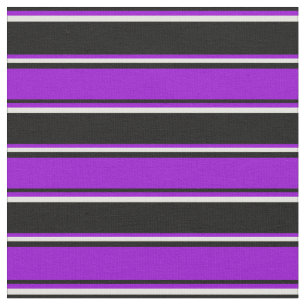 Tela Líneas negras, violetas oscuras y amarillas claras