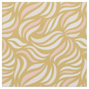 Tela Líneas onduladas de diseño beige