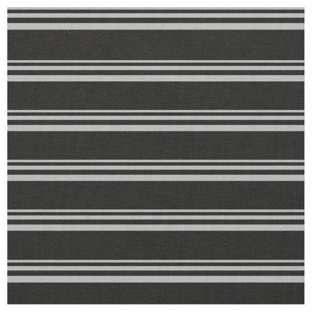 Tela Líneas oscuras de gris y negro (De cerca)