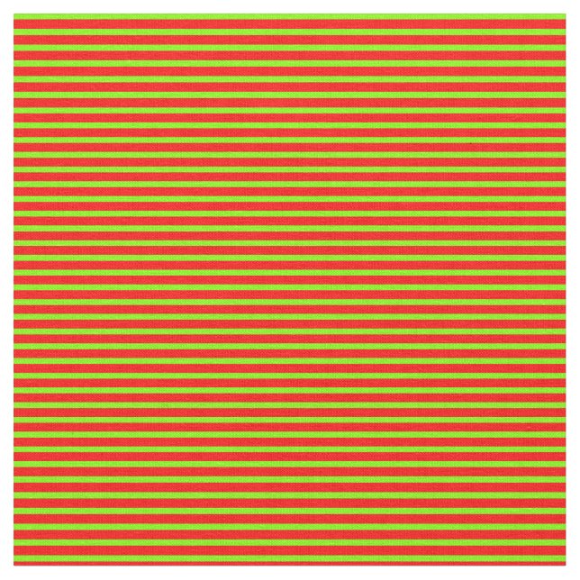Tela Líneas rojas y de chartreuse (De cerca)
