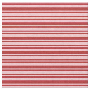 Tela Líneas rojas y rosas