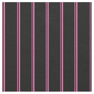 Tela Líneas rosadas y negras calientes