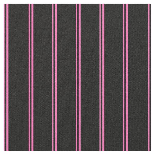 Tela Líneas rosadas y negras calientes (De cerca)