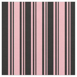 Tela Líneas rosas y negras claras