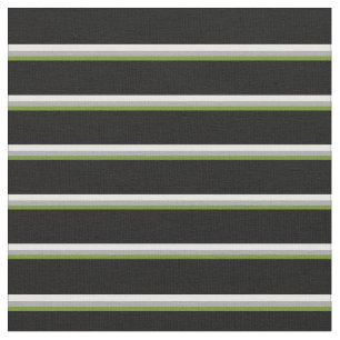 Tela Líneas verde, gris oscuro, blanco y negro
