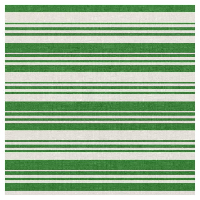 Tela Líneas verdes beiges y oscuras (De cerca)