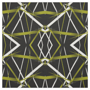 Tela Líneas verdes olivas cruzadas inconsútiles del