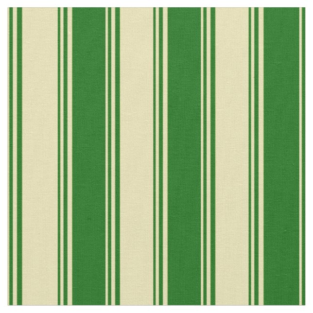Tela Líneas verdes tan y oscuras (De cerca)