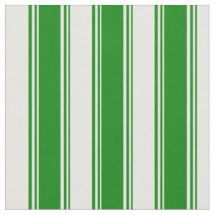 Tela Líneas verdes y blancas
