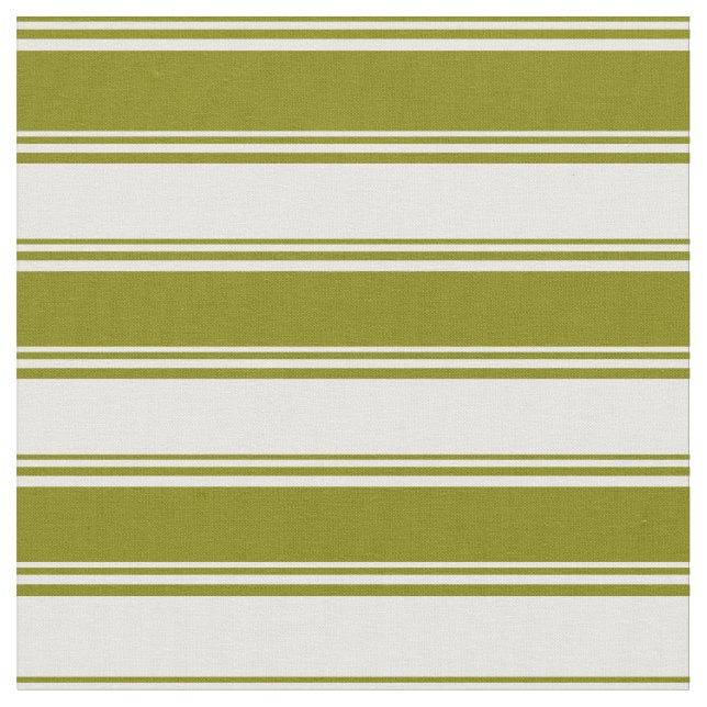 Tela Líneas verdes y blancas (De cerca)