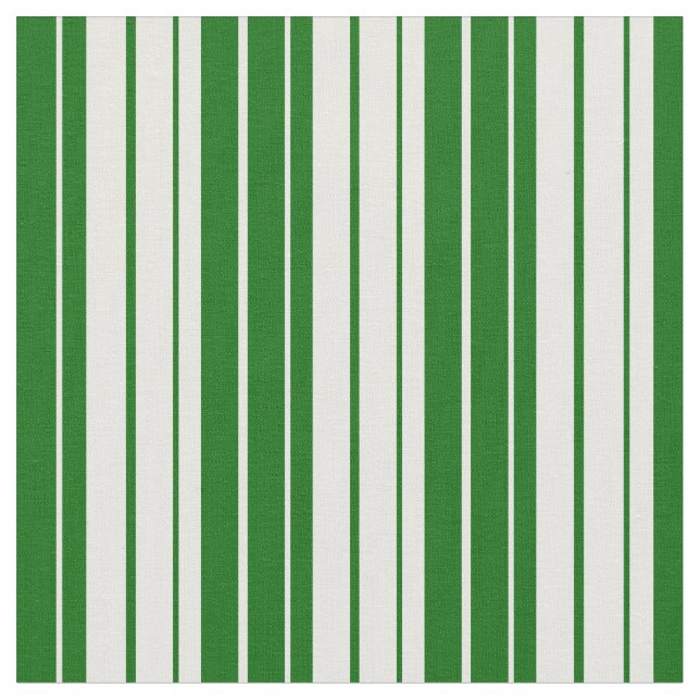 Tela Líneas verdes y blancas oscuras (De cerca)