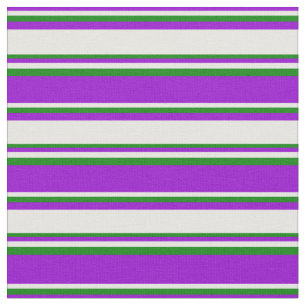 Tela Líneas violeta oscura, blanca y verde
