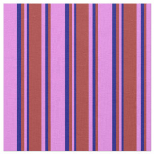 Tela Líneas violetas, marrones y azules