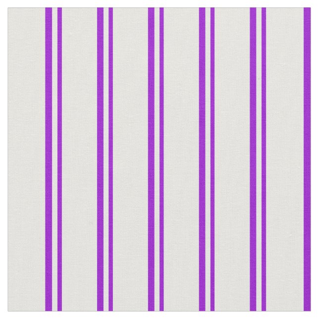 Tela Líneas violetas oscuras y de color blanco (De cerca)