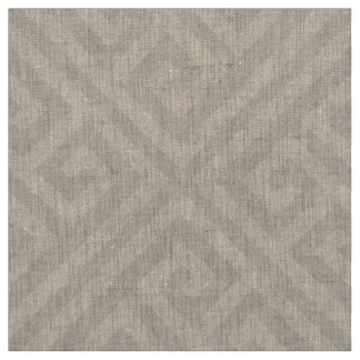 Tela Linen Beige Griega Clave Gran Escala