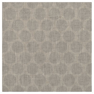Tela Linen Beige Mod Dots
