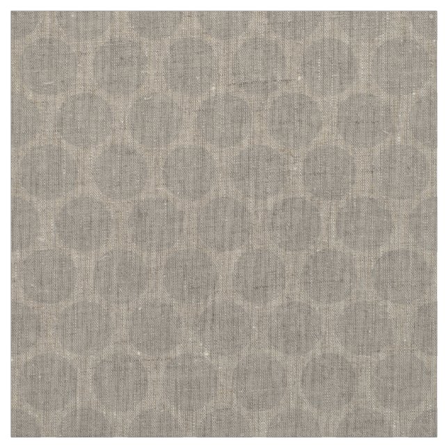 Tela Linen Beige Mod Dots (Retal)