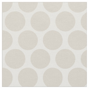 Tela Linen Beige Mod Dots