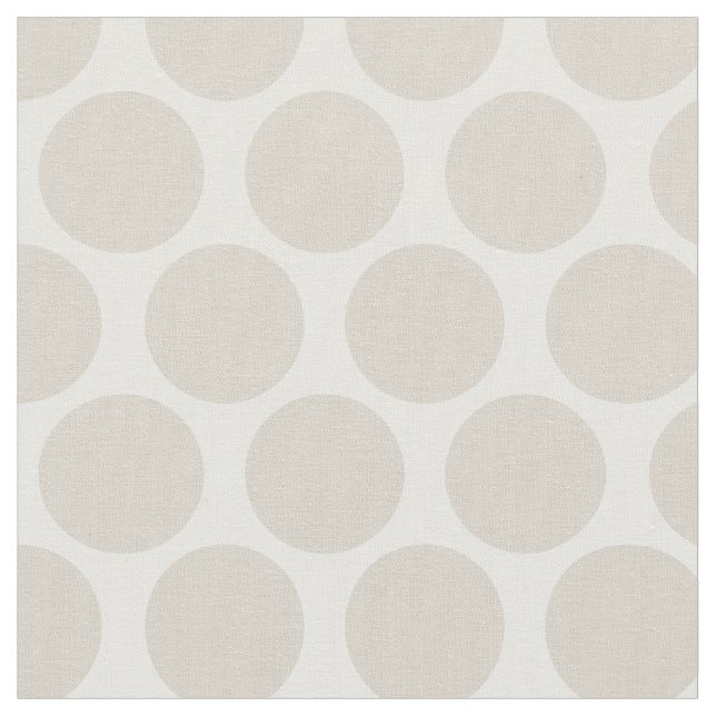 Tela Linen Beige Mod Dots (De cerca)