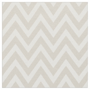 Tela Linen Beige Modern Chevron Stripes