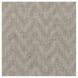 Tela Linen Beige Modern Chevron Stripes