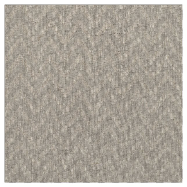 Tela Linen Beige Modern Chevron Stripes (Retal)