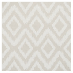 Tela Linen Beige Tribal Ikat Chevron