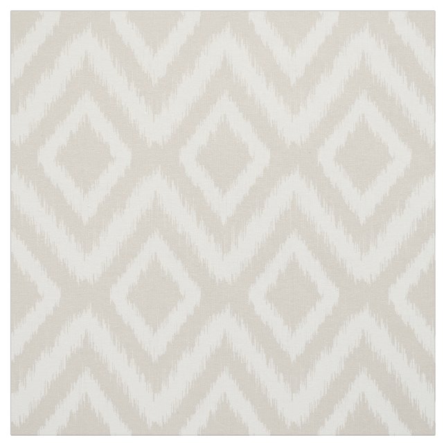 Tela Linen Beige Tribal Ikat Chevron (Retal)