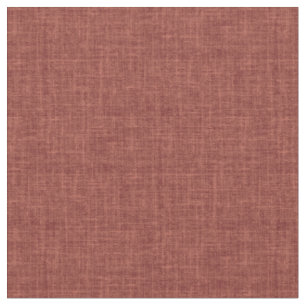 Tela Lino Marrón Rojo