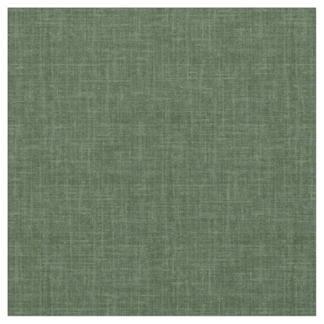 Tela Lino Verde Bosque (De cerca)
