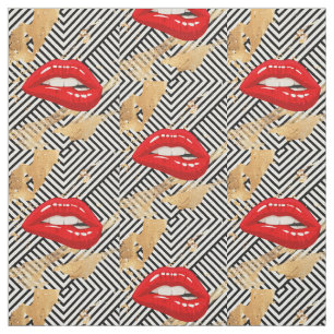 TELA LIPS ROJOS