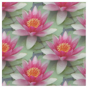 Tela Lirio de agua rosa Lotus