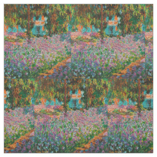 Tela Lirios jardín de Monet Giverny flores