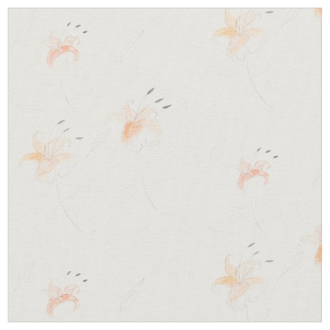 Tela Lirios tigrados (De cerca)