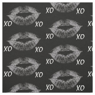 Tela Litros de brillo plateado XOXO