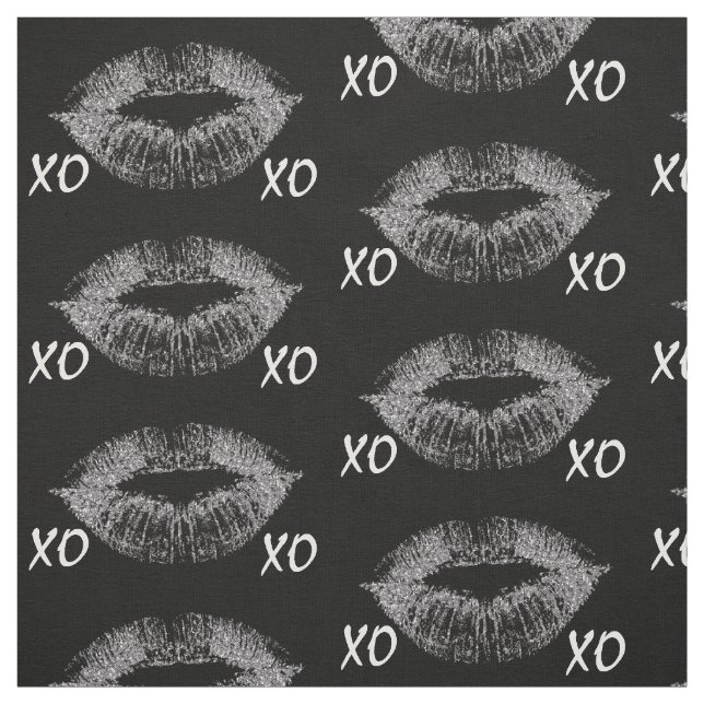 Tela Litros de brillo plateado XOXO (Retal)