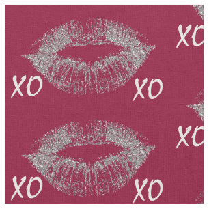 Tela Litros de brillo plateado XOXO