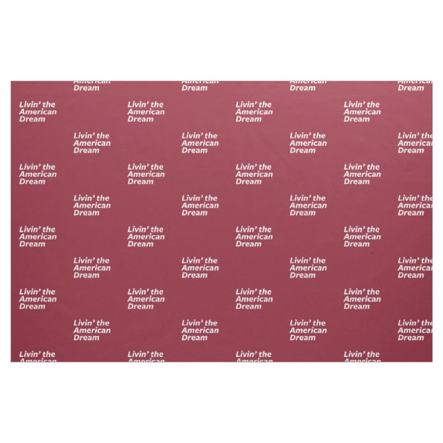 Tela Livin el sueño americano ("Cuarto gordo" (fat quarter))