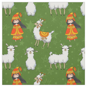 Tela Llamas blancas lindas y chicas peruanos