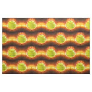 Tela Llamas de baloncesto de softball amarillo de Slipp